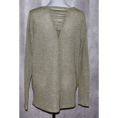 Umgee Womens Sweater  Olive Green Lightweight - Size Medium