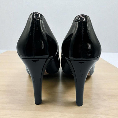 Michael Kors Womens Dress Shoe Pump Sz 9 Black Patent Leather High Heel Stiletto