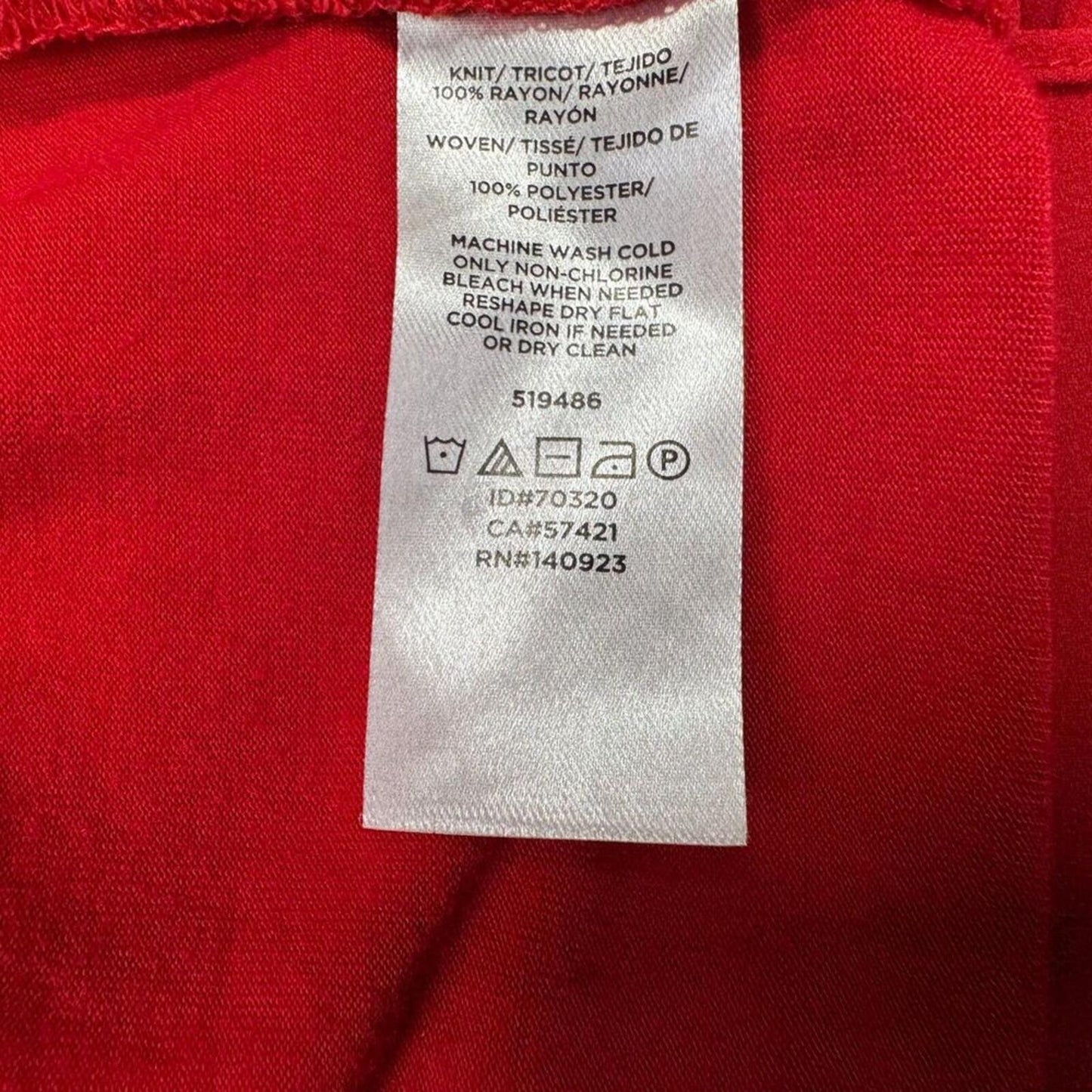 LOFT Women Blouse Sz S Red Sheer Front Boat Neck Short Tulip Sleeve Back Knit