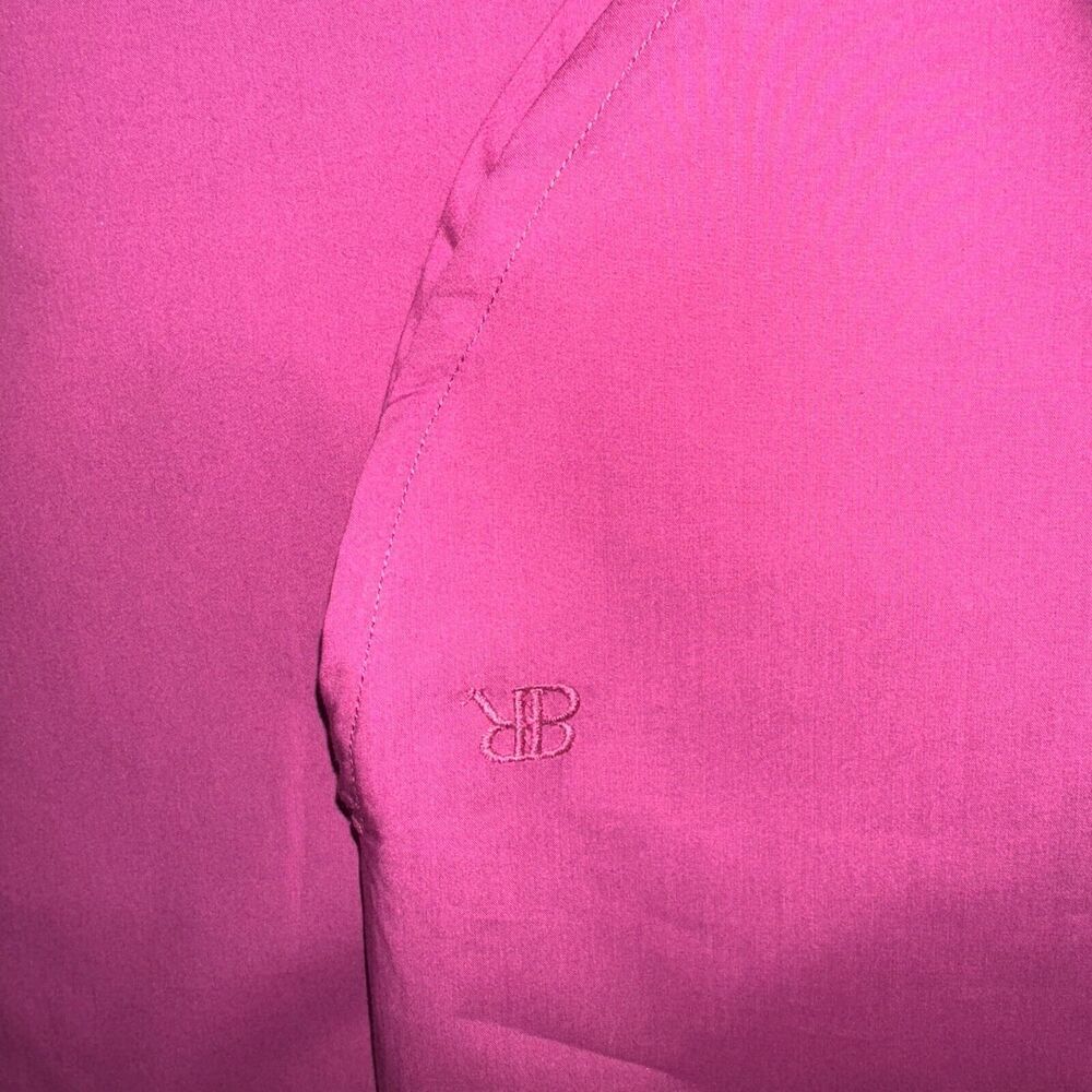 Banana Republic Blouse SZ XXL Oversized Long Sleeve Button Up Fucsia