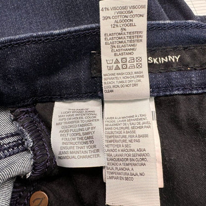 Lucky Brand Ava Skinny Jeans Sz 2/26 Dark Wash Blue Denim