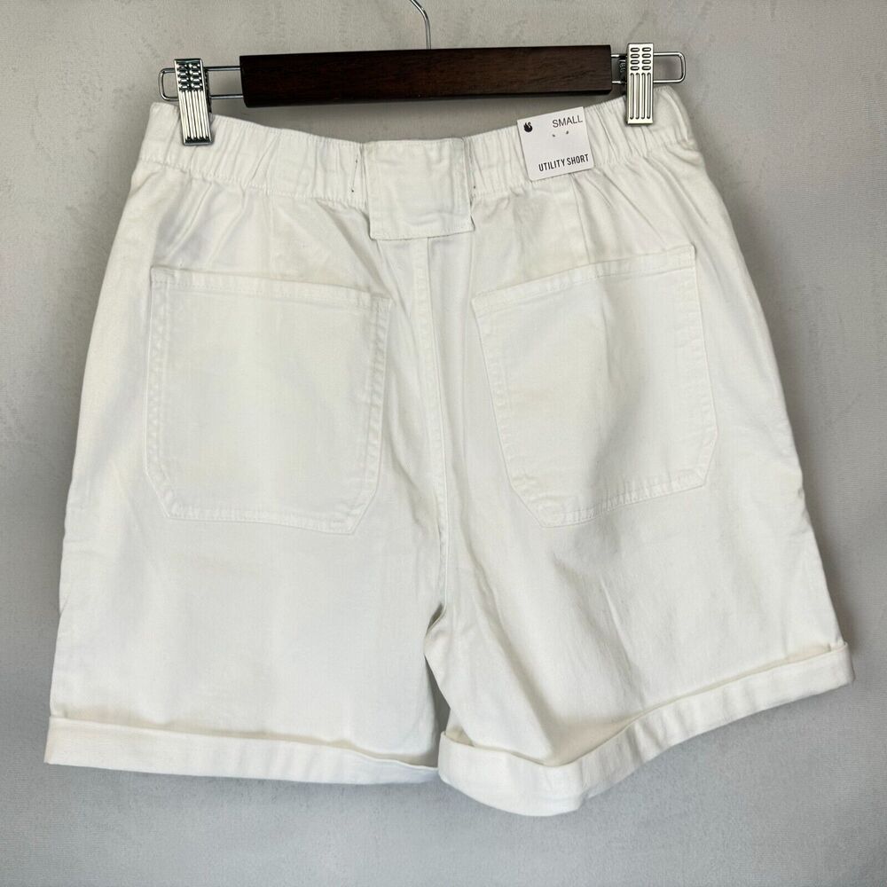 Gloria Vanderbilt Ladies White Utility Short Size S Zipper Pockets