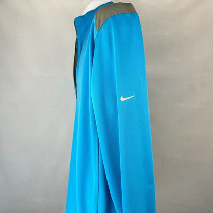 Nike Golf Dri-Fit Tour Performance Men Top Sz L 1/4 Zip Pullover Light Blue Gray