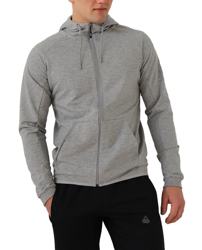 SCR Sportswear Men's All-Day Comfort Full-Zip Hooded Sweatshirt