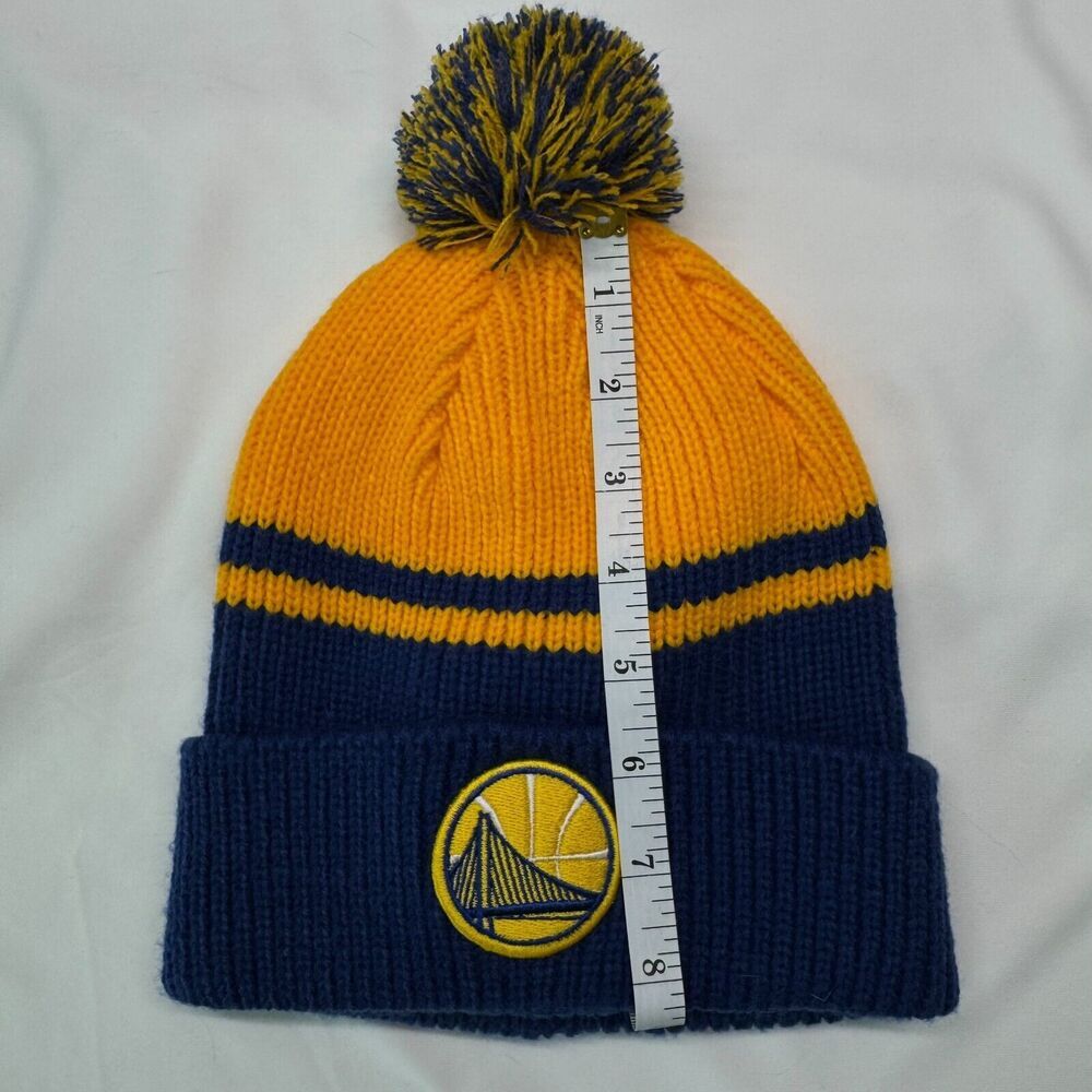 Golden State Warriors Cuffed PomPom Knit Beanie