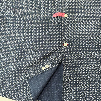 Daniel Cremieux Collection Men Shirt Sz M Blue White Long Sleeve Button Front
