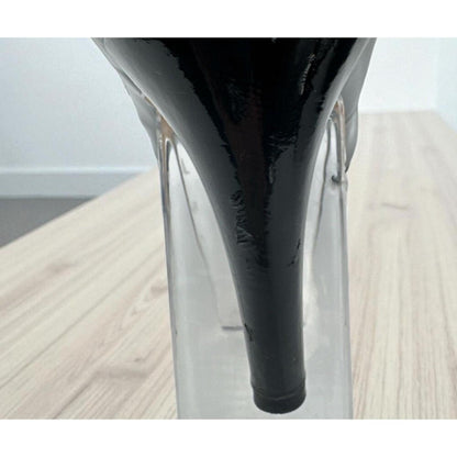 Michael Kors Womens Dress Shoe Pump Sz 9 Black Patent Leather High Heel Stiletto
