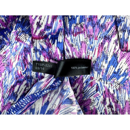 The Limited Woman’s Tie Neck Halter Tank Top Satin Feel Pink Blue Size Medium