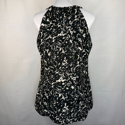 Violet & Claire Halter Sz L Black and White Keyhole back closure
