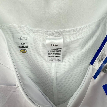 Greg Norman White Skort Sz L Tennis Golf Pockets Elastic Waist Mesh Short Liner