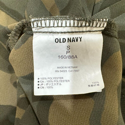 Old Navy Women Shirt Sz S Sheer Camouflage Long Sleeve Button Down