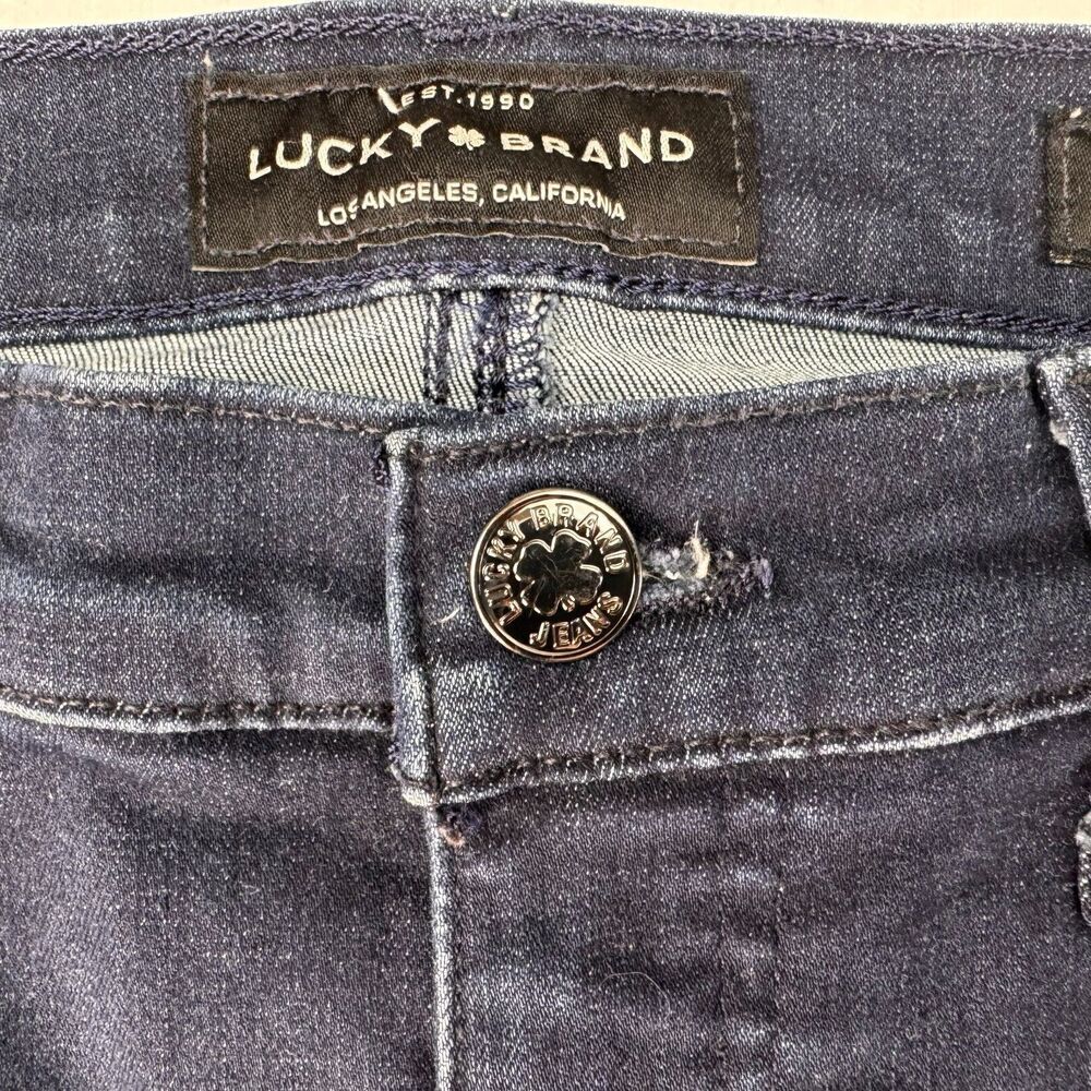 Lucky Brand Ava Skinny Jeans Sz 2/26 Dark Wash Blue Denim