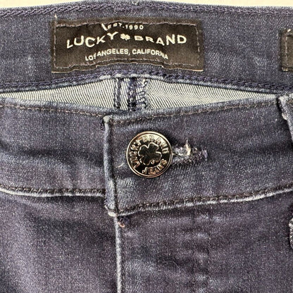 Lucky Brand Ava Skinny Jeans Sz 2/26 Dark Wash Blue Denim