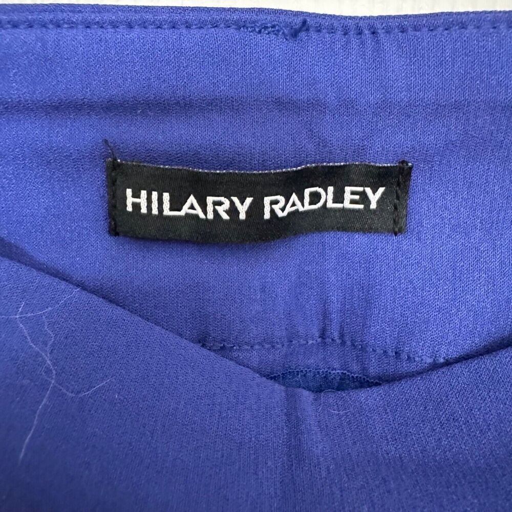 Hilary Radley Women Mid-Rise Sz S Stretch Pull-On Ankle Pant Mazarine Blue