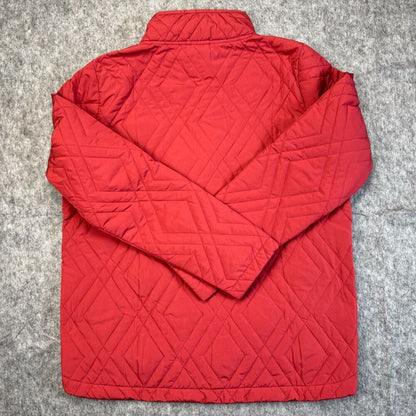 Voyager  Ladies Sz M Red Quilted Jacket Water Resistant Lightweight NWT B2061