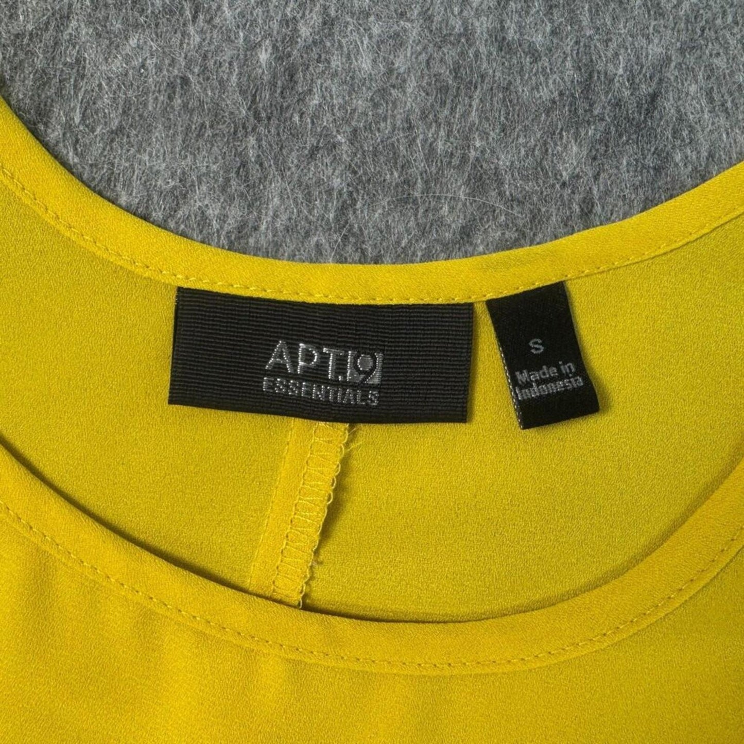 Apt 9 Women Sz S  Sheer Top Solid Yellow Adjustable Spaghetti Strap Chiffon