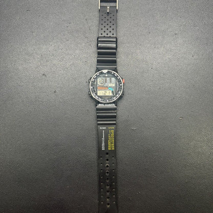 Vintage Citizen Wind Velocity Digital Watch 42-8035 Water Resist
