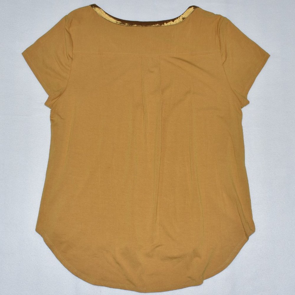 Joan Vass New York Women's Size XXL Marigold Short Sleeve NWT