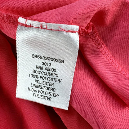 Bongo Hot Pink Pleated Sheer Skirt Lined Wrinkle Free Polyester Size M/M