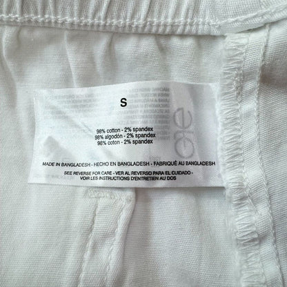 Gloria Vanderbilt Ladies White Utility Short Size S Zipper Pockets