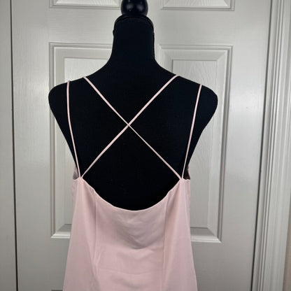 Express Camisole Sz M Light Pink Strappy VNeck Sleeveless Layered