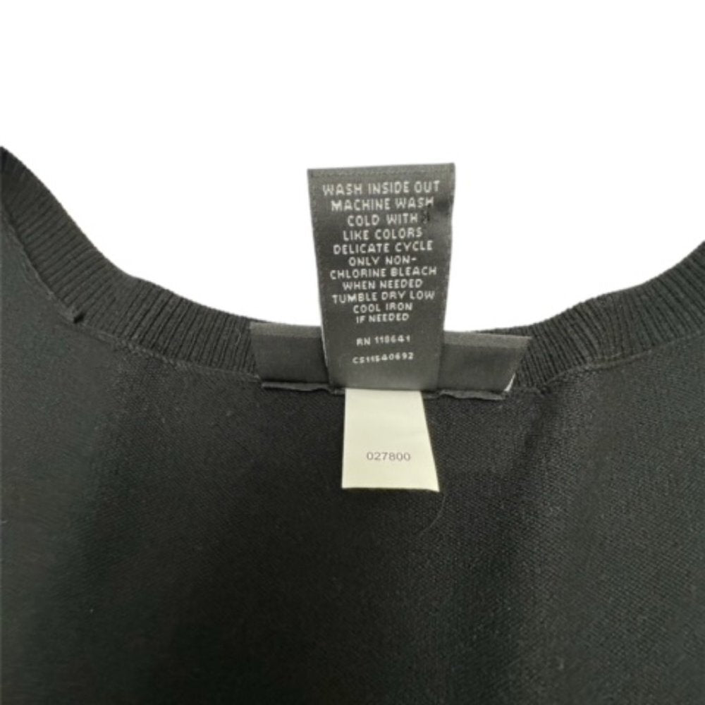 Lane Bryant Women’s Plus Size 18/20 Black V-Neck Lightweight Sweater Long Sleeve