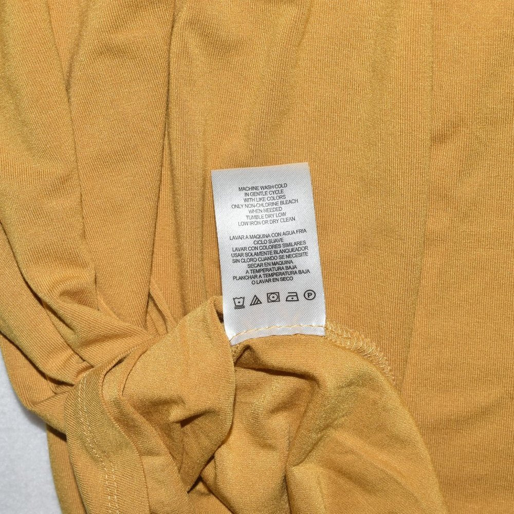 Joan Vass New York Women's Size XXL Marigold Short Sleeve NWT