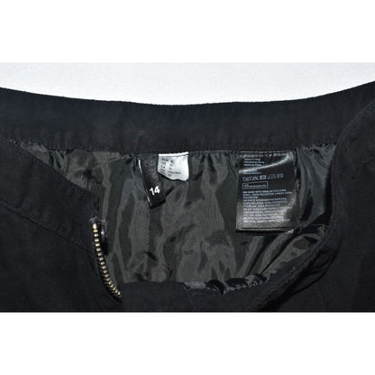 H&M Divided Women’s Black A-Line Mini Skirt Back Zip