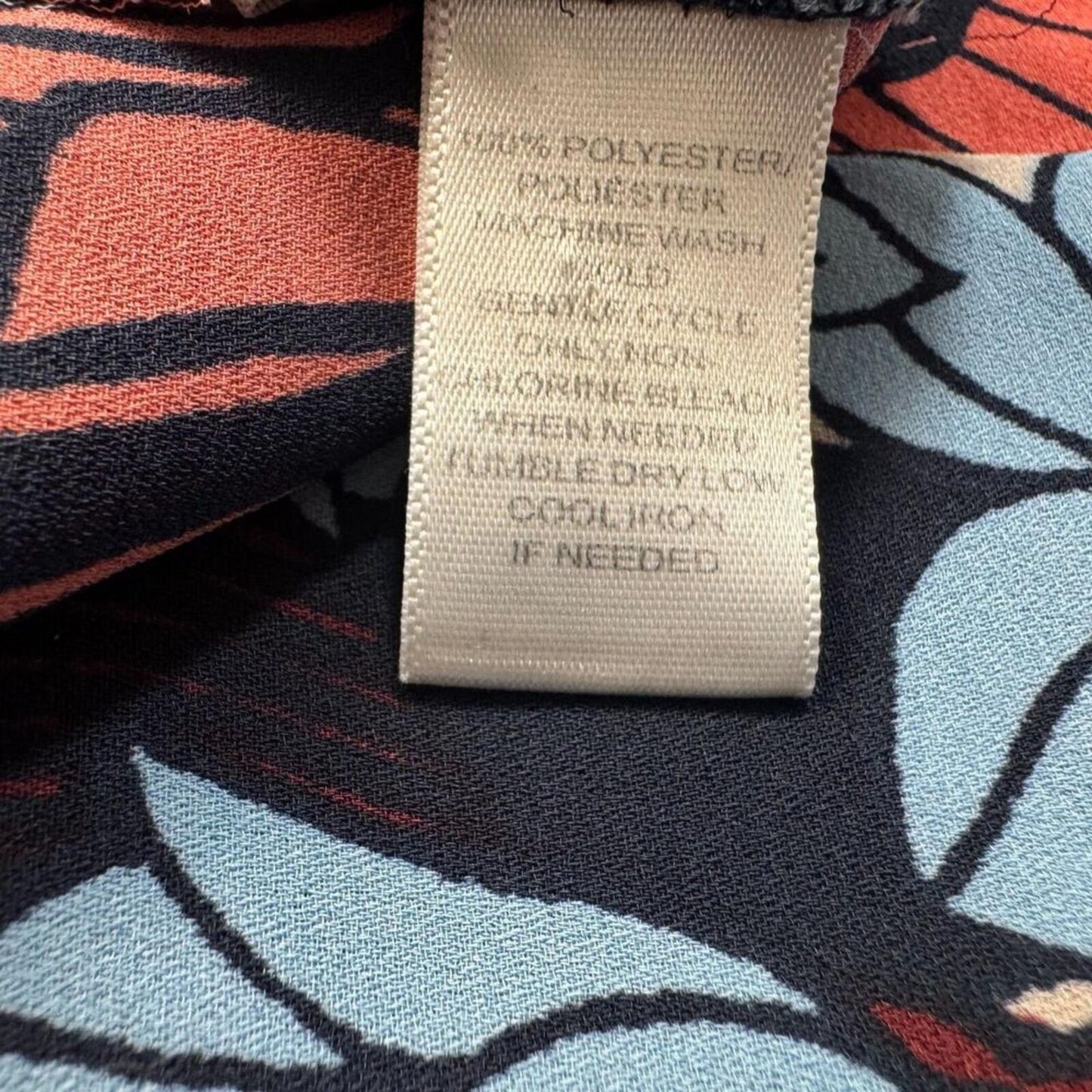 Loft Women Top Sz XS Henley Sleeveless Multicolor Floral Print