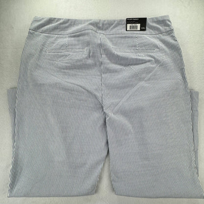 Hilary Radley Ladies Ankle Pant Sz XXL Off White Blue Pull-on