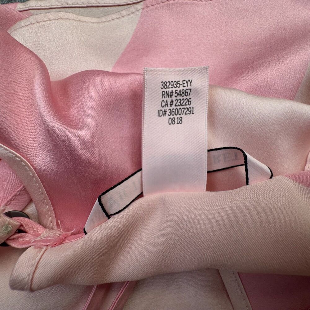 Victoria’s Secret Sz M Pink Stripe Camisole Satin Cropped