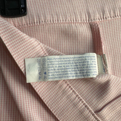 Forever 21 Mini Skirt Size 27 Mini Plaid Pink and White side zipper and button