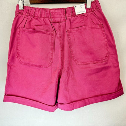 Gloria Vanderbilt Ladies Pink Utility Short Sz S Zipper Pockets