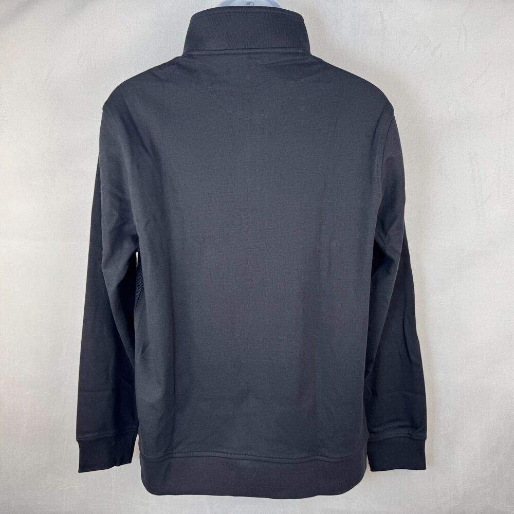 Ted Baker Men Black Sweater Sz M Pullover 1/4 Zip Long Sleeve NWT B2012