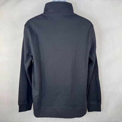Ted Baker Men Black Sweater Sz M Pullover 1/4 Zip Long Sleeve NWT B2012