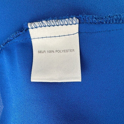 Rose & Olive Ladies Blouse Sz M Blue V-Neck Pullover  Sleeveless