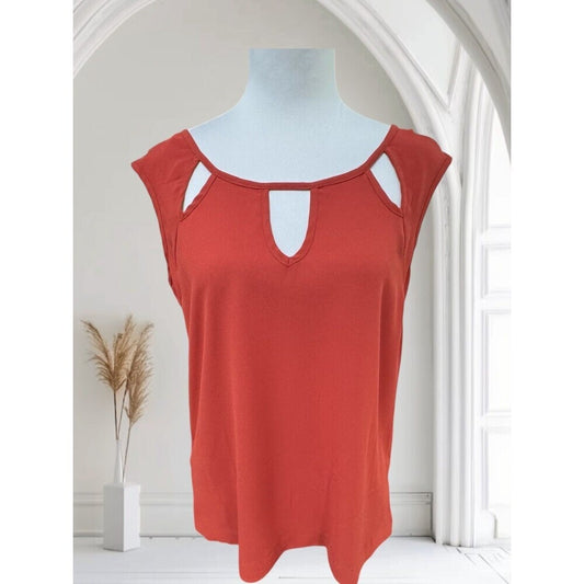 Love21 by Forever 21 Top Sz XS NWT Sheer Short Sleeve Cut Out