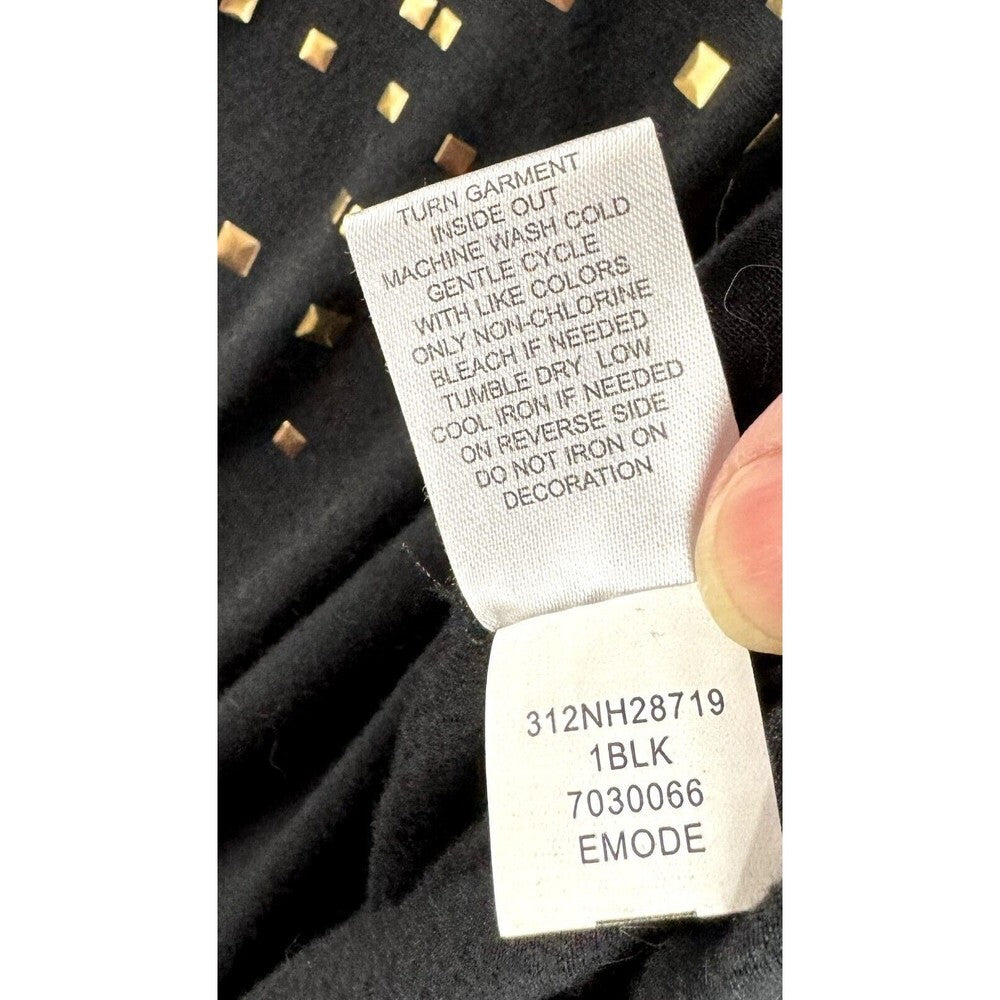Unity World Wear Woman Black top with bronze embellishment Size 2X