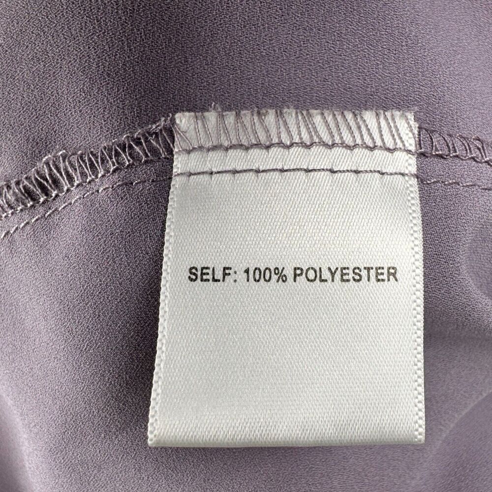 Rose + Olive Blouse Sz XS Lavender Sleeveless V-Neck pleated front