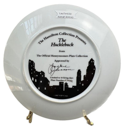 The Hamilton Collection Honeymooners Collector Plate "The Hucklebuck" 1987