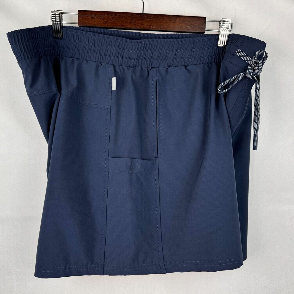 Pacific Trail Woman's Shorts Sz XXL Blue 3  Pockets Elastic Waist