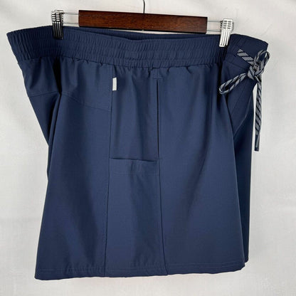 Pacific Trail Woman's Shorts Sz XXL Blue 3  Pockets Elastic Waist