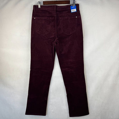 Well Worn Women Sz 10 Red Soft Corduroy Skinny Pants Stretch High Rise NWT B2013