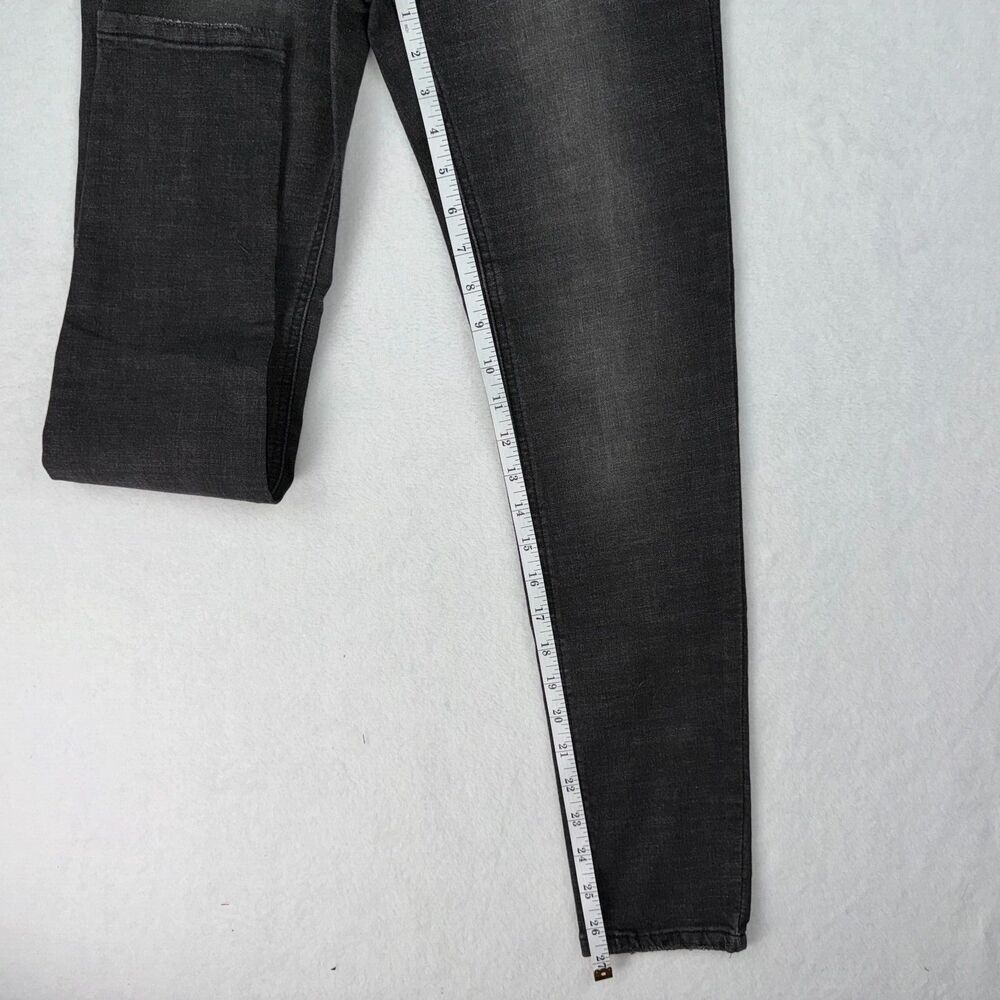 Skinny Fries Jeans Sz 9 Black Distressed Button Fly Jeans Juniors Boho