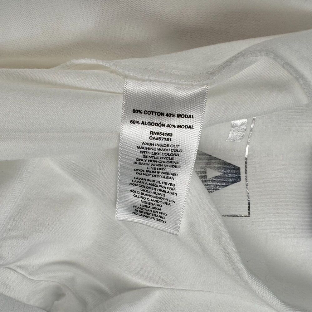 Nautica Jeans Sz L NWT White Short Sleeve Women's Shirt Sparkling