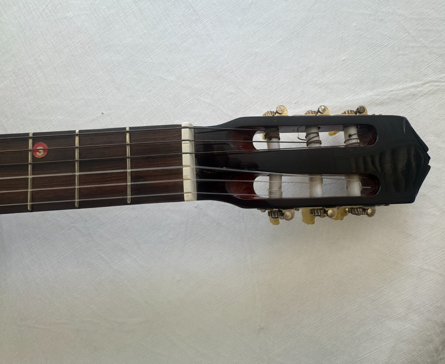 Vintage Carlos Model 236 acoustic classical guitar made in Korea, no case.