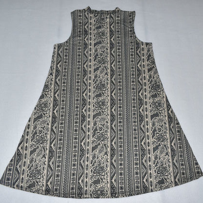 Pink Rose Sz S A-Line Dress Sleeveless Mock Turtleneck, Abstract Pattern