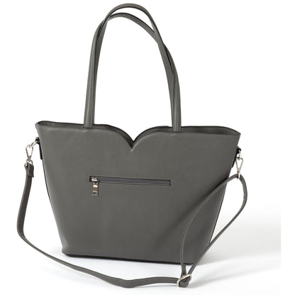 GreaterGood Bow & Hearts Paw Print Faux Leather Handbag
