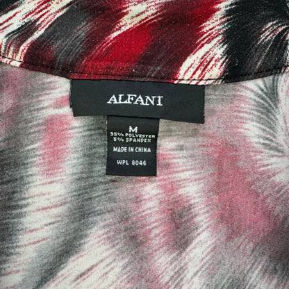 Alfani Women Blouse Sz M Tank Top Cowl Neck embellished black red gray white