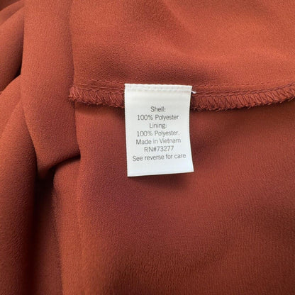 Nine West Top Sz XS Rust VNeck Sleeveless Layering Career
